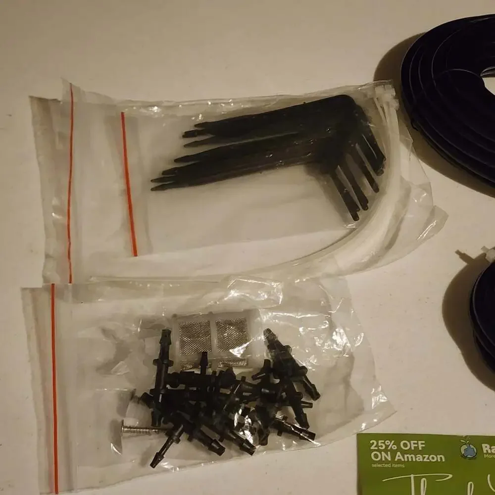 RainPoint Drip Irrigation Pump Extended Driplines Accessories Kit for 10 plants